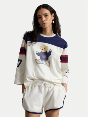 Polo Ralph Lauren Bluzka 211A12714001 Kremowy Oversize