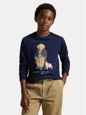 Polo Ralph Lauren Bluzka 323981177001 Granatowy Regular Fit