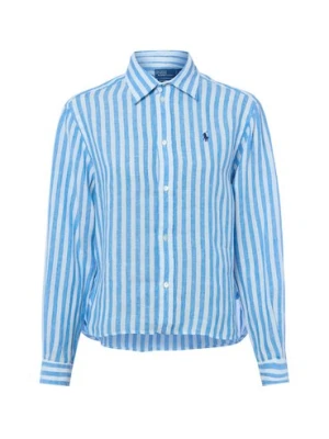 Polo Ralph Lauren Bluzka damska Kobiety len niebieski w paski,