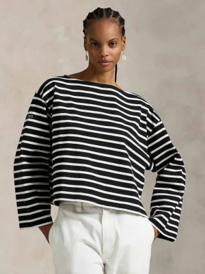 POLO RALPH LAUREN Bluzka MARINER | Oversize fit czarny