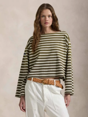 POLO RALPH LAUREN Bluzka MARINER | Oversize fit khaki
