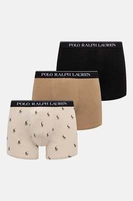 Polo Ralph Lauren bokserki 3-pack męskie kolor beżowy