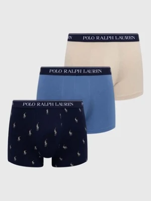 Polo Ralph Lauren bokserki 3-pack męskie kolor niebieski