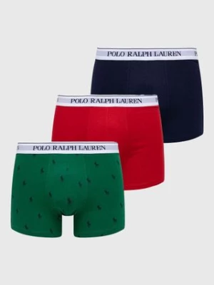 Polo Ralph Lauren bokserki 3-pack męskie kolor zielony