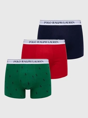 Polo Ralph Lauren bokserki 3-pack męskie kolor zielony