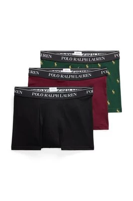 Polo Ralph Lauren bokserki 3-pack męskie kolor zielony 714830299