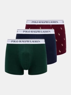 Polo Ralph Lauren bokserki 3-pack męskie kolor zielony 714830299