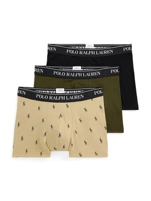 Polo Ralph Lauren bokserki 3-pack męskie kolor zielony 714830299