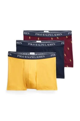 Polo Ralph Lauren bokserki 3-pack męskie kolor żółty 714830299