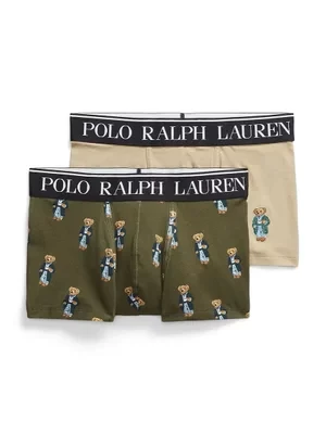 Polo Ralph Lauren bokserki bawełniane 2-pack kolor zielony 714843425