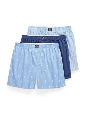 Polo Ralph Lauren bokserki męskie bawełniane 3-pack niebieski