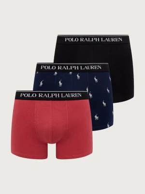 Polo Ralph Lauren bokserki męskie bawełniane z elastanem 3-pack czarny