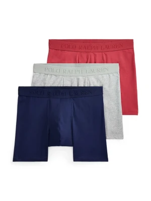 Polo Ralph Lauren bokserki męskie bawełniane z elastanem 3-pack granatowy