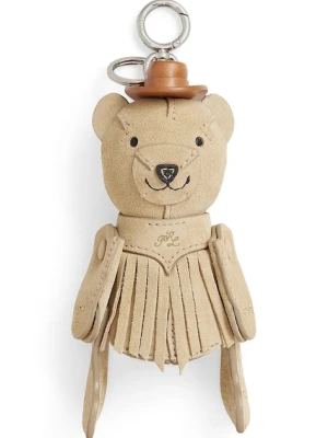 Polo Ralph Lauren brelok damski skórzany bez kamienia beżowy
