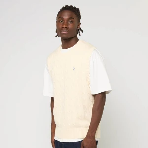 Polo Ralph Lauren Sleeveless Vest mężczyźni T-Shirty i beż rozmiar Odzież