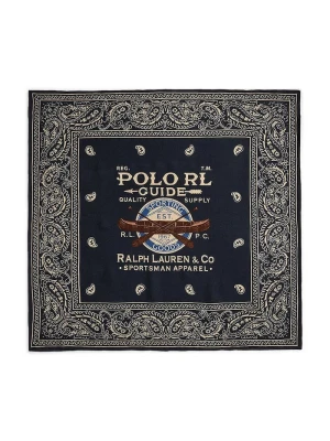 Polo Ralph Lauren chusta męska bawełniana granatowy