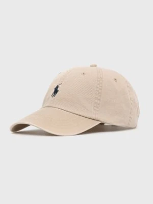 Polo Ralph Lauren Czapka 710548524005 kolor beżowy gładka