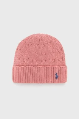 Polo Ralph Lauren czapka bawełniana kolor różowy bawełniana