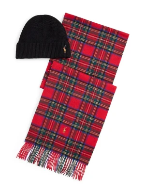 Polo Ralph Lauren czapka i szalik wełniany