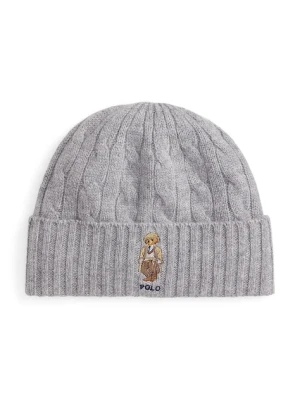 Polo Ralph Lauren czapka wełniana kolor szary 449P08822