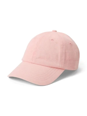 Polo Ralph Lauren czapka z daszkiem bawełniana Cap kolor różowy gładka 710964764