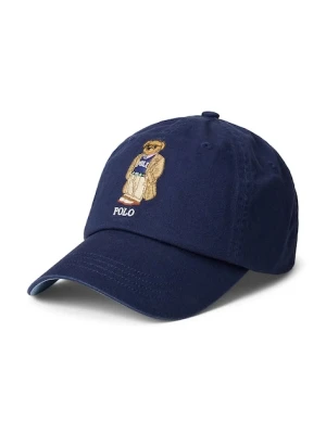 Polo Ralph Lauren czapka z daszkiem bawełniana Cls Sprt kolor granatowy z aplikacją 710972684
