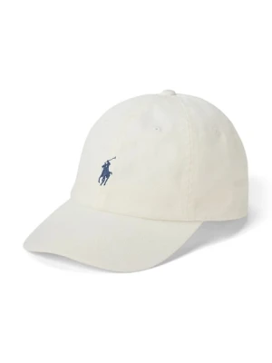 Polo Ralph Lauren czapka z daszkiem bawełniana kolor beżowy gładka 211912843