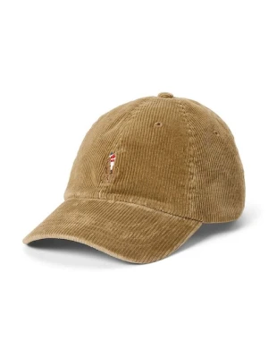 Polo Ralph Lauren czapka z daszkiem bawełniana kolor beżowy z aplikacją 710847175