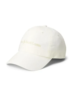 Polo Ralph Lauren czapka z daszkiem bawełniana kolor biały gładka 211967360