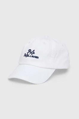 Polo Ralph Lauren czapka z daszkiem bawełniana kolor biały z aplikacją 211949924