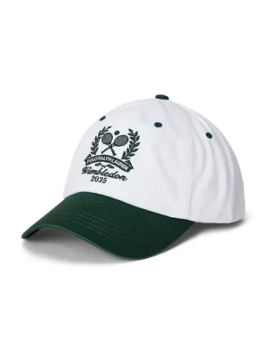 Polo Ralph Lauren czapka z daszkiem bawełniana kolor biały z aplikacją 710970540