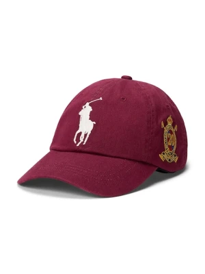 Polo Ralph Lauren czapka z daszkiem bawełniana kolor bordowy 710982207