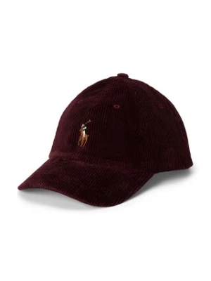 Polo Ralph Lauren czapka z daszkiem bawełniana kolor bordowy z aplikacją 710847175