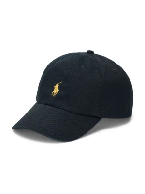 Zdjęcie produktu Polo Ralph Lauren czapka z daszkiem bawełniana kolor czarny gładka 710903105