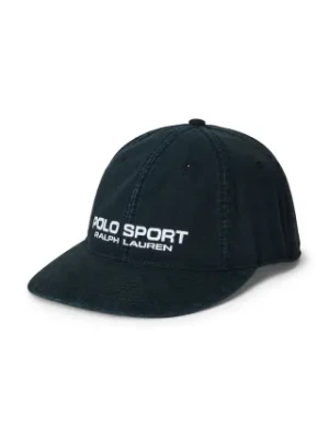 Polo Ralph Lauren czapka z daszkiem bawełniana kolor czarny z aplikacją 710968733