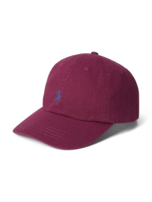Polo Ralph Lauren czapka z daszkiem bawełniana kolor czerwony gładka 211912843