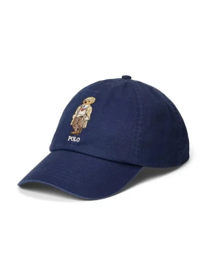 Polo Ralph Lauren czapka z daszkiem bawełniana kolor granatowy 710979192