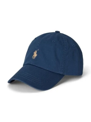 Polo Ralph Lauren czapka z daszkiem bawełniana kolor granatowy gładka 710667709