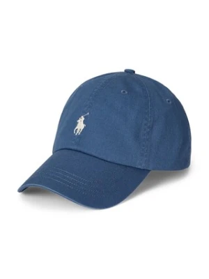 Polo Ralph Lauren czapka z daszkiem bawełniana kolor granatowy gładka 710667709