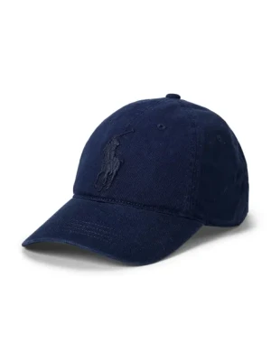 Polo Ralph Lauren czapka z daszkiem bawełniana kolor granatowy gładka 710957159