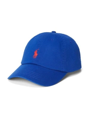 Polo Ralph Lauren czapka z daszkiem bawełniana kolor niebieski gładka 211912843