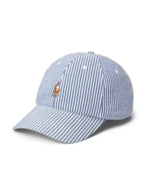 Polo Ralph Lauren czapka z daszkiem bawełniana kolor niebieski wzorzysta 211967368