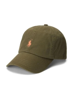 Polo Ralph Lauren czapka z daszkiem bawełniana kolor pomarańczowy gładka 710667709