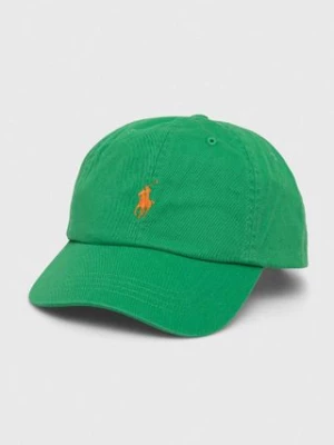 Polo Ralph Lauren czapka z daszkiem bawełniana kolor zielony 710667709