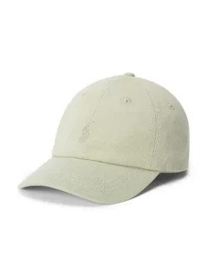 Polo Ralph Lauren czapka z daszkiem bawełniana kolor zielony gładka 211967365
