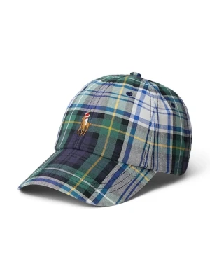 Polo Ralph Lauren czapka z daszkiem bawełniana kolor zielony wzorzysta 710972690