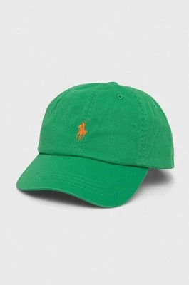 Polo Ralph Lauren czapka z daszkiem bawełniana kolor zielony 710667709
