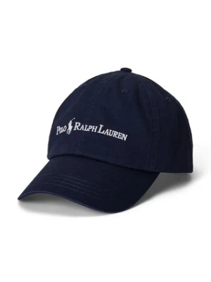 Polo Ralph Lauren czapka z daszkiem bawełniana Sport Cap kolor granatowy z aplikacją 710958055