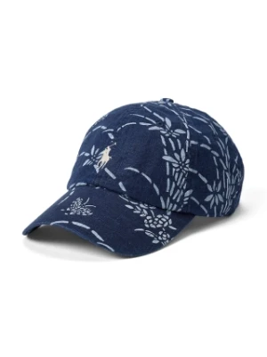 Polo Ralph Lauren czapka z daszkiem bawełniana Sport Cap kolor niebieski wzorzysta 710958047