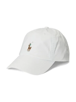 Polo Ralph Lauren czapka z daszkiem kolor biały gładka